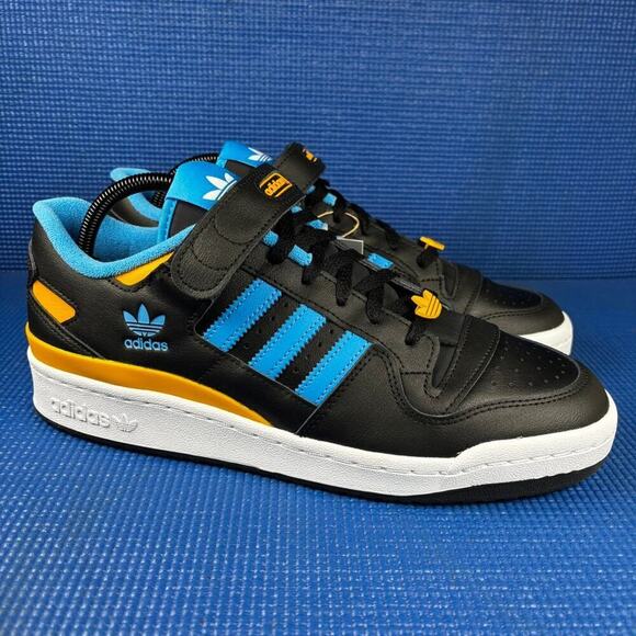 ? ADIDAS ORIGINALS FORUM LOW Men`s Size 11 Black Blue Basketball Shoes FZ5890 main image 4